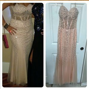 Bebe strapless gown